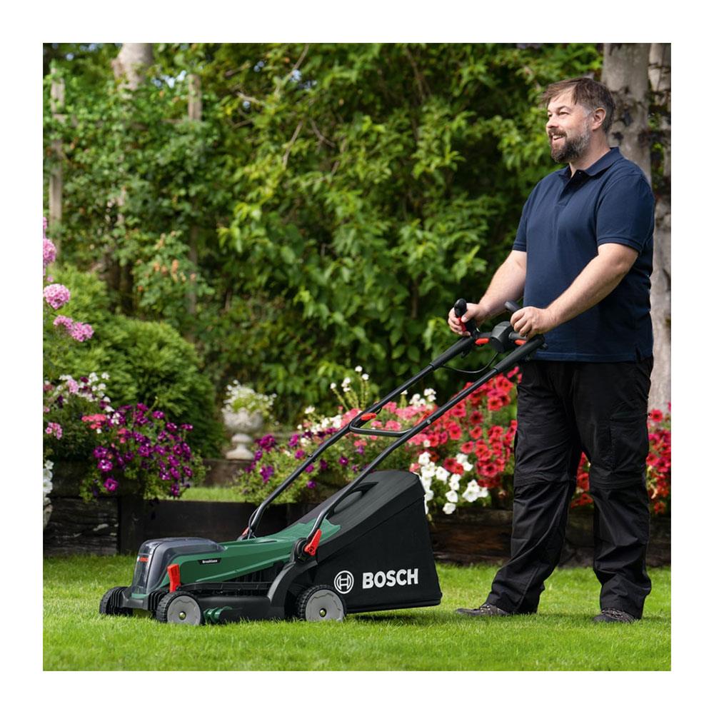 Bosch Universal Rotak  37-550 Cordless Lawnmower - Green Secondary image