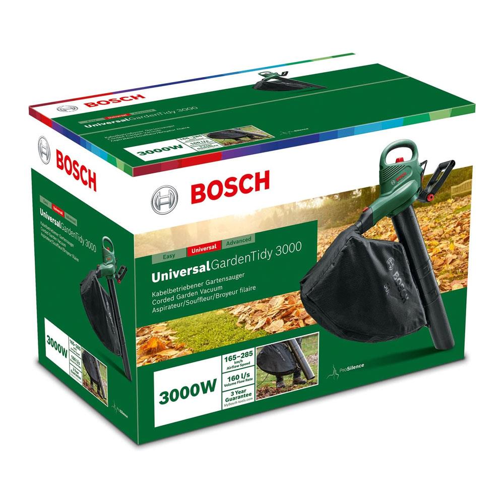 Bosch UniversalGardenTidy 3000 Corded Blowers Vacuum 3000W - Classic Green