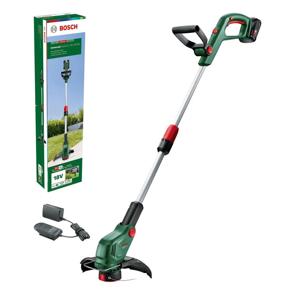 Bosch UniversalGrassCut 18V-26-500 Cordless Grass Trimmer With Battery & Charger - Classic Green Main image