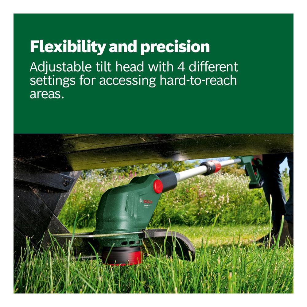Bosch UniversalGrassCut 18V-26-500 Cordless Grass Trimmer With Battery & Charger - Classic Green