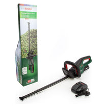 Bosch UniversalHedgeCut 18V-55 Cordless Hedgecutter 2.5Ah Battery & AL 1830 CV Charger - Classic Green