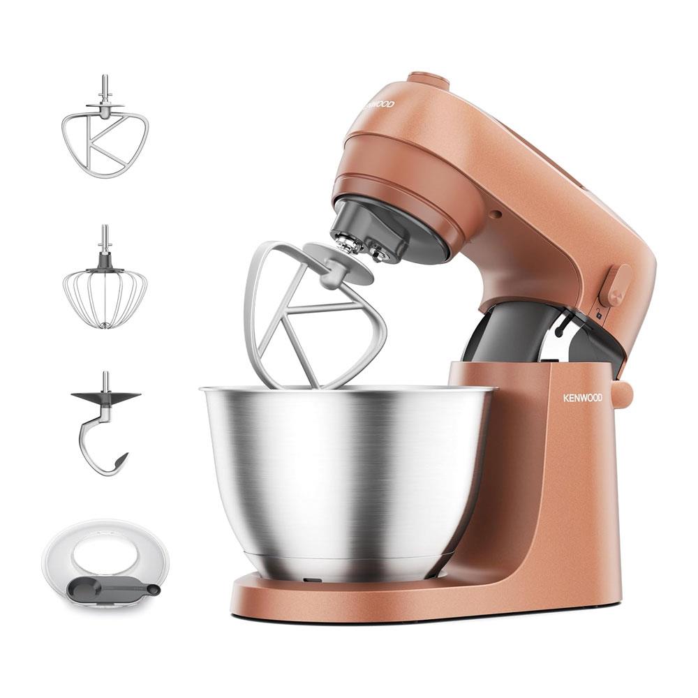 Kenwood Go Stand Mixer 6 Speed 3 Adjustable Tools 800W 4 Litres Bowl - Clay Red