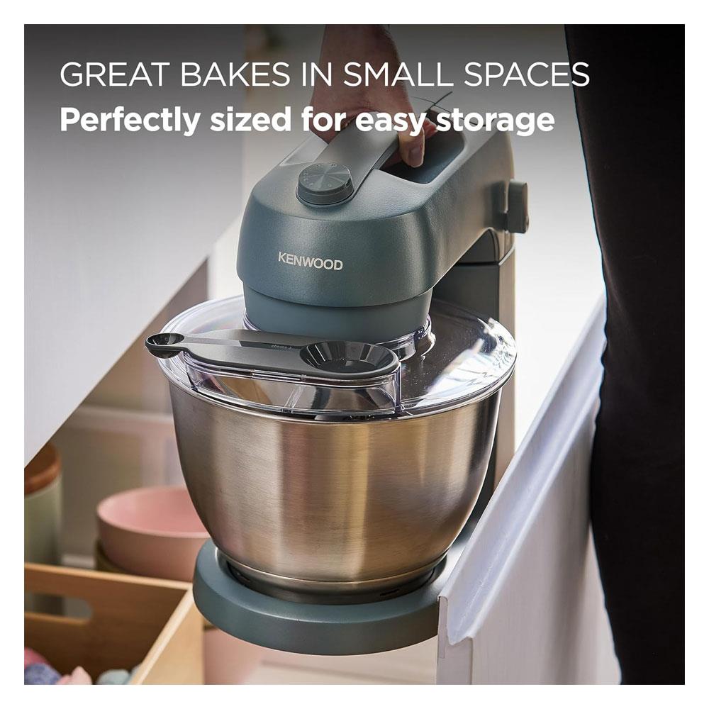 Kenwood Go Stand Mixer 6 Speed 3 Adjustable Tools 800W 4 Litres Bowl - Storm Blue