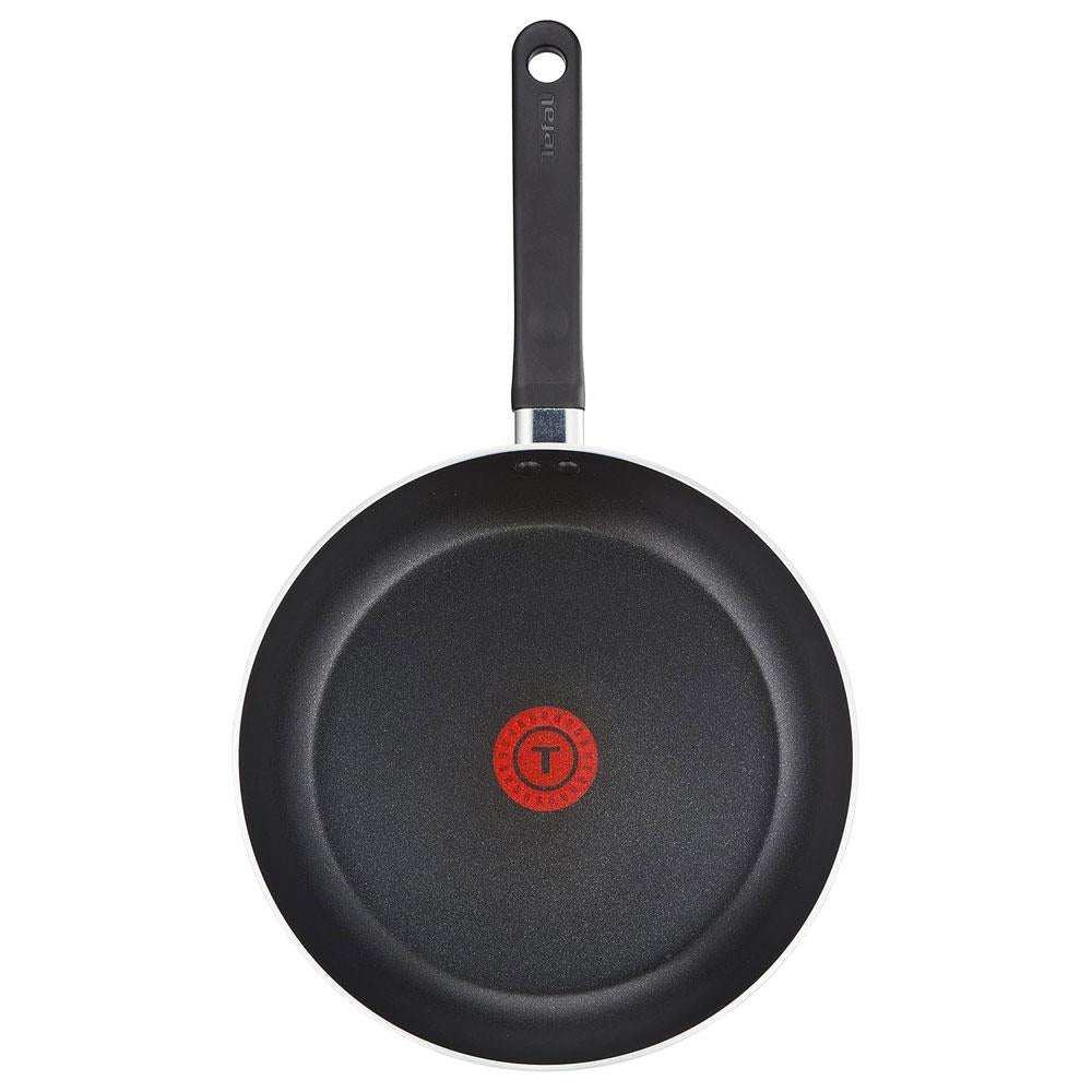 Tefal Delight Non Stick Cookware 5 Piece Set 20cm 24cm Frying Pans 14cm Milk Pan 16cm 18cm Saucepans With Lid - Black