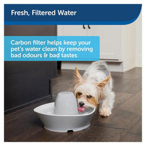PetSafe Drinkwell Ceramic Fountains Charcoal Filters 4 Pack Keeps Pet Water Clean & Fresh White