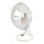 Lloytron 9 Inch Desk Fan 2 Speed Settings Oscillation Adjustable Vertical Tilt 22W - White