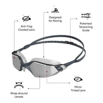 Speedo Aquapulse Pro Mirror Goggles - Grey/Silver