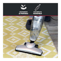Ewbank ACTIVE Corded Stick Vacuum Cleaner 2-In-1 Lightweight Upright & Handheld - Grey/Red
