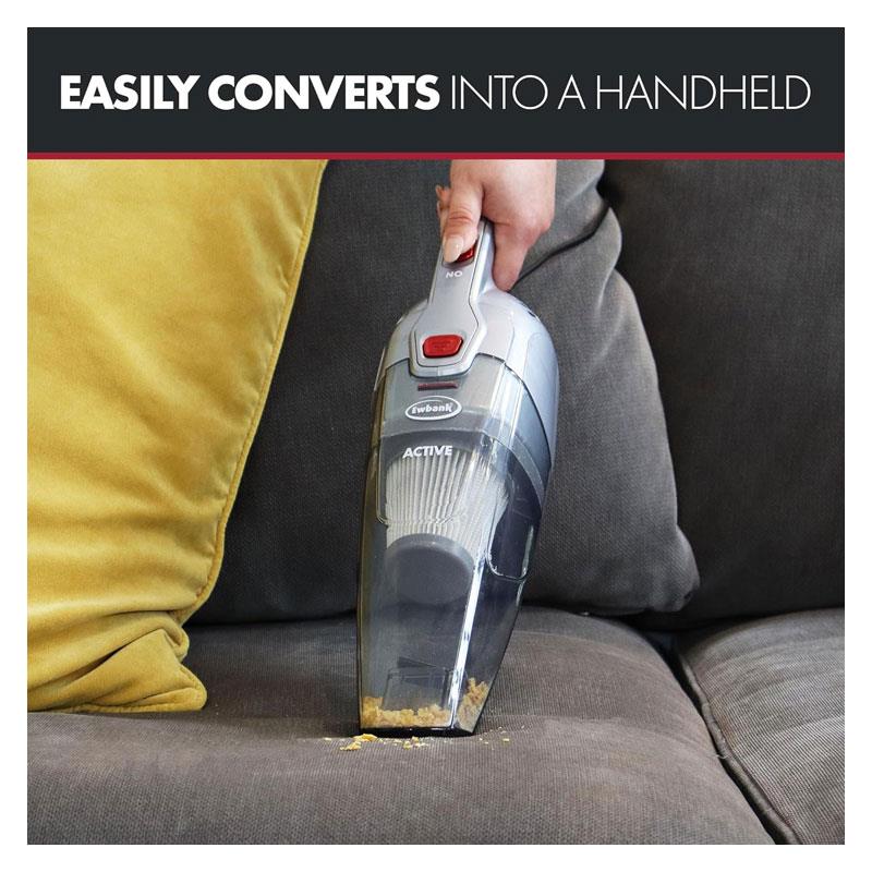 Ewbank ACTIVE Corded Stick Vacuum Cleaner 2-In-1 Lightweight Upright & Handheld - Grey/Red