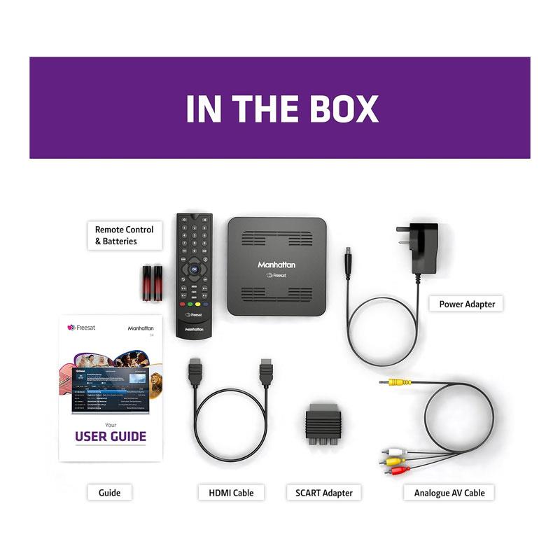 Manhattan SX Freesat HD Set Top Box - Black