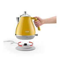 Delonghi Icona Capitals New York Jug Kettle 3000W 1.7 Litres - Yellow