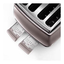 Delonghi Icona Metallics 4 Slice Toaster Stainless Steel 1800W - Pink