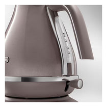 Delonghi Icona Metallics Electric Jug Kettle Stainless Steel 3000W 1.7 Litres - Pink
