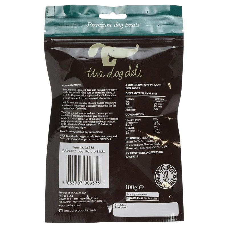 Petface The Dog Deli Chicken With Sweet Potato Sticks 100gm