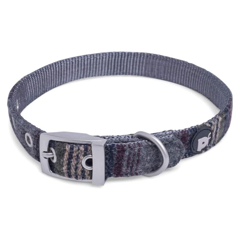 Petface Tweed Dog Collar X-Small Grey Main image