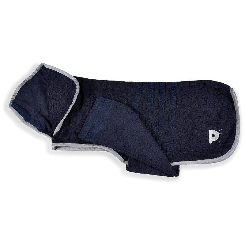 Petface Outdoor Paws Microfibre Dog Drying Robe X-Small 30cm Blue Secondary image