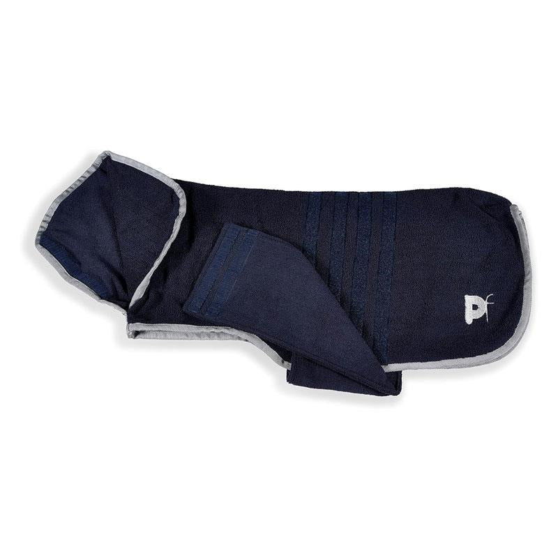 Petface Outdoor Paws Microfibre Dog Drying Robe X-Large 70cm Blue