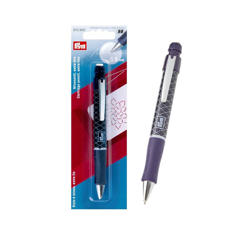 Prym Cartridge Pencil With Two White Refill Cartridges - Purple White Marking