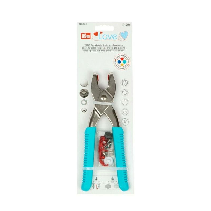 Prym Love Vario Pliers For Press Fasteners Eyelets & Piercing - Turquoise