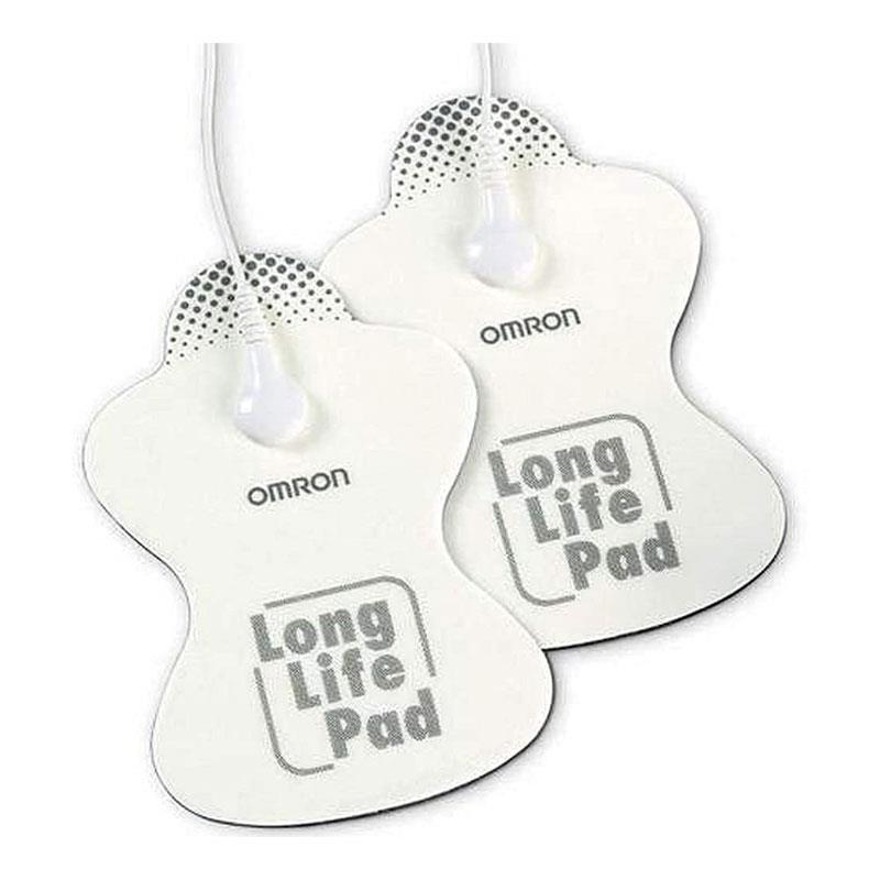 Omron Long Life Replacement Pads HV-LLPAD-E Pain Reliever Reusable TENS Machine Pads - White
