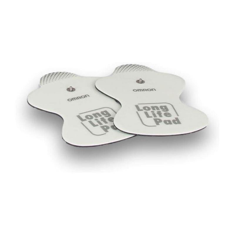 Omron Long Life Replacement Pads HV-LLPAD-E Pain Reliever Reusable TENS Machine Pads - White