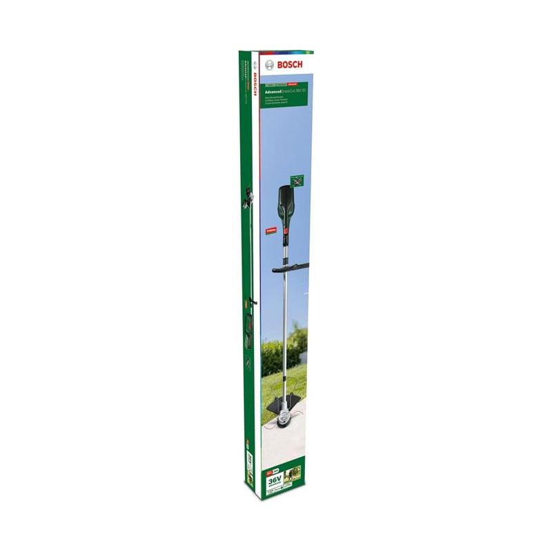 Bosch AdvancedGrassCut 36V-33 Cordless Grass Trimmer With Battery & Charger - Classic Green