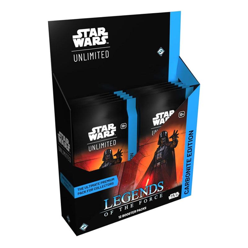 Fantasy Flight Games Star Wars Unlimited Trading Card Game Legends of The Force Carbonite Edition 12 Premium Booster Packs Main image