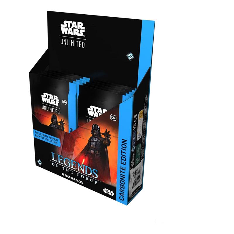 Fantasy Flight Games Star Wars Unlimited Trading Card Game Legends of The Force Carbonite Edition 12 Premium Booster Packs
