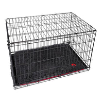 Petface Outdoor Paws Memory Foam Microfibre Crate Mat Large Black