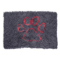 Petface Clean And Dry Microfibre Mat 80 x 55cm Grey