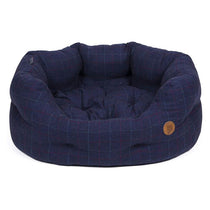 Petface Oval Dog Bed Medium 60 x 65 x 22 cm Midnight Tweed