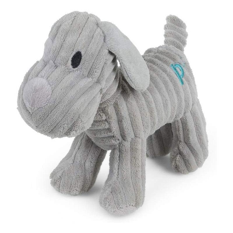Petface Little Freddi Cord Plush Puppy Dog Toy Grey