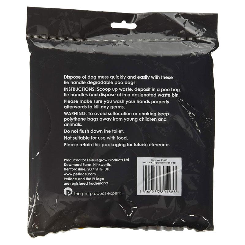 Petface Dog Poop Bags Degradable 100 Pack Secondary image