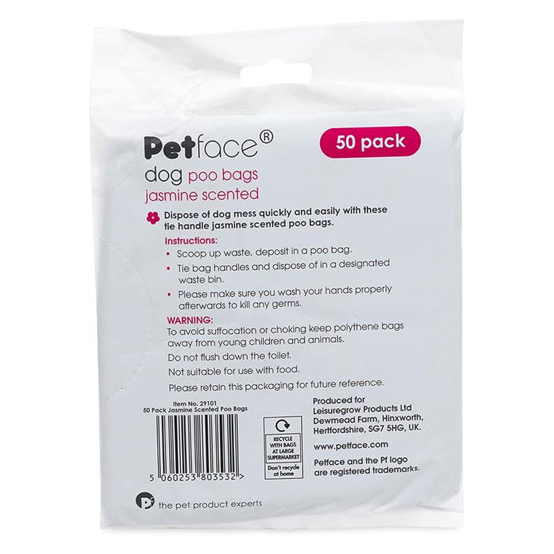 Petface Dog Poop Bags Jasmine Scented 50 Pack