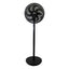 Igenix 12 Inch Pedestal Fan 7 Blades Oscillation 3 Speed Settings - Black