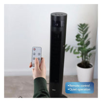 Igenix 35 Inch Oscillating Digital Tower Fan 3 Speed Settings 12 Hour Timer Remote Control - Black