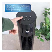 Igenix 43 Inch Digital Tower Fan 3 Speed Settings Remote Control - Black