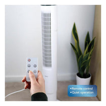 Igenix 43 Inch Digital Tower Fan 3 Speed Settings Remote Control - White