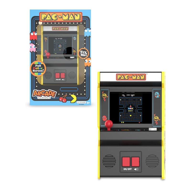 Basic Fun Arcade Classics Pac-Man Mini Handheld Game With TFT Screen