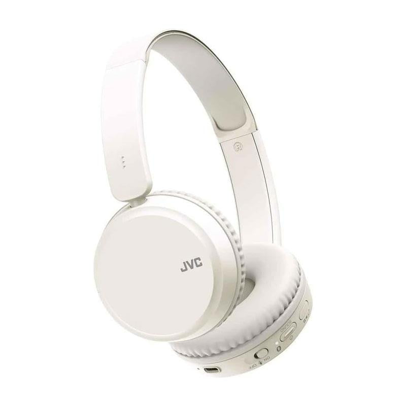 JVC Deep Bass Wireless Bluetooth On Ear Headphones - Ice White