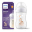 Philips Avent Natural Response Baby Milk Bottle 260ml Flow 3 Teat 1 Month+ - Giraffe