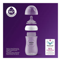 Philips Avent Natural Response Baby Milk Bottle 260ml Flow 3 Teat 1 Month+ - Giraffe