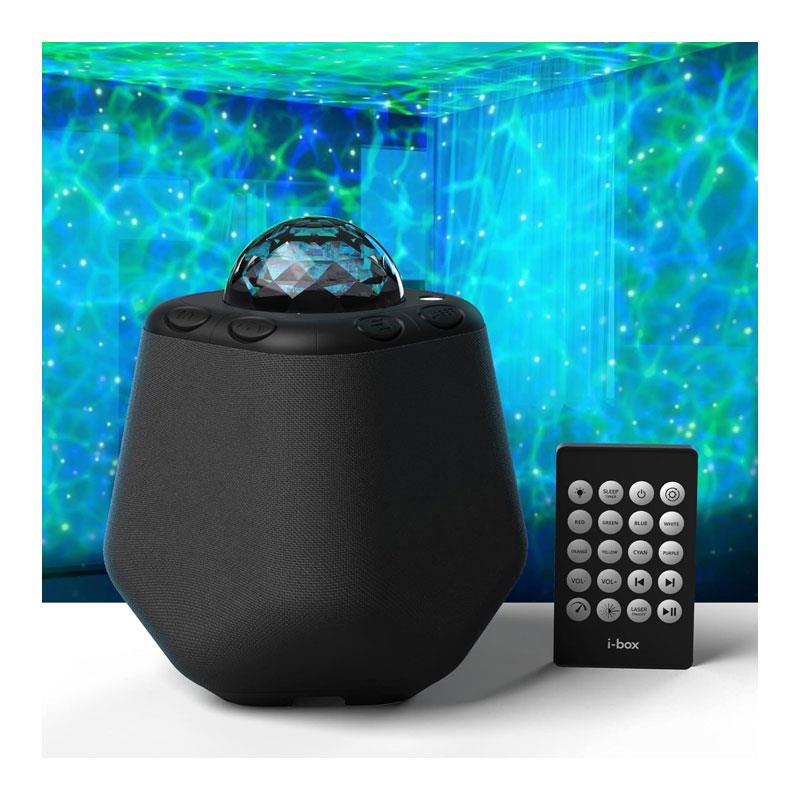 i-box Astral Galaxy Projector & Bluetooth Speaker 15 Lighting Modes 2x 3W Stereo Remote Control - Black Secondary image