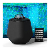 i-box Astral Galaxy Projector & Bluetooth Speaker 15 Lighting Modes 2x 3W Stereo Remote Control - Black