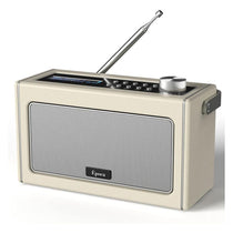 i-box Epoca Portable DAB/DAB+ And FM Radio With Bluetooth Speaker 2x 3W Stereo - Cream