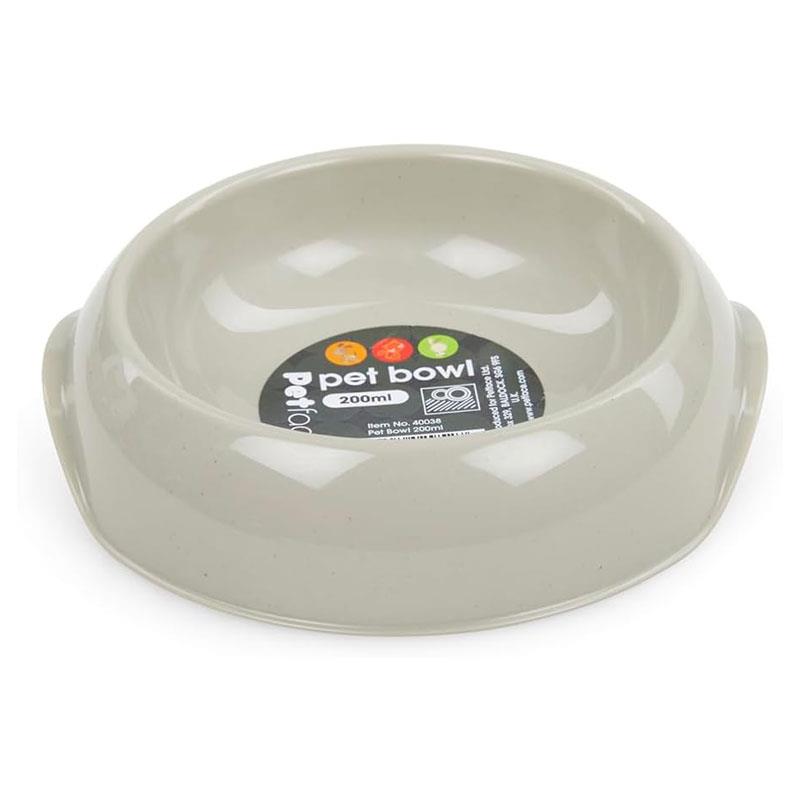 Petface Single Cat Feeding Bowl 200ml Blue/Grey Main image