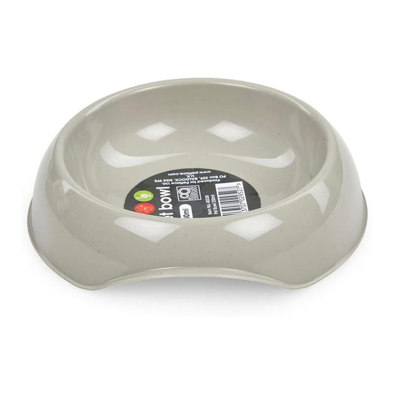 Petface Single Cat Feeding Bowl 200ml Blue/Grey