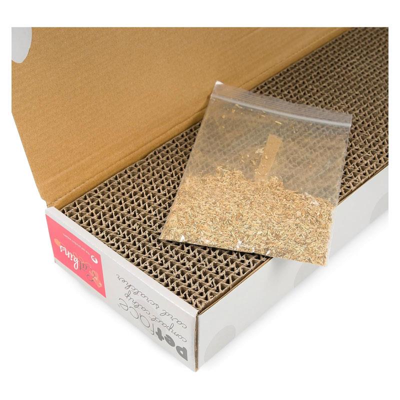 Petface Catkins Compact Catnip Card Scratcher
