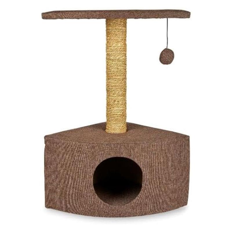 Petface Corner Cat Scratcher Large Breeds Dark Gray