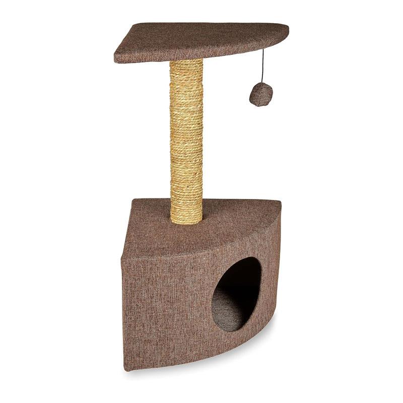 Petface Corner Cat Scratcher Large Breeds Dark Gray Secondary image